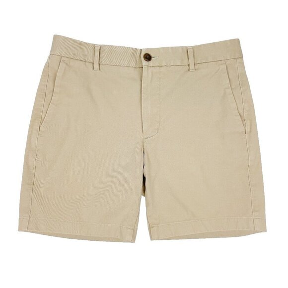 Everlane The 9" Slim Fit Performance Tan Chino Short Size 32 - Picture 1 of 6
